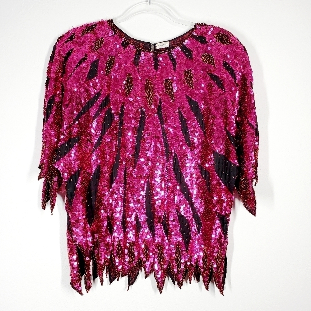 Pure Silk Sequined Blouse